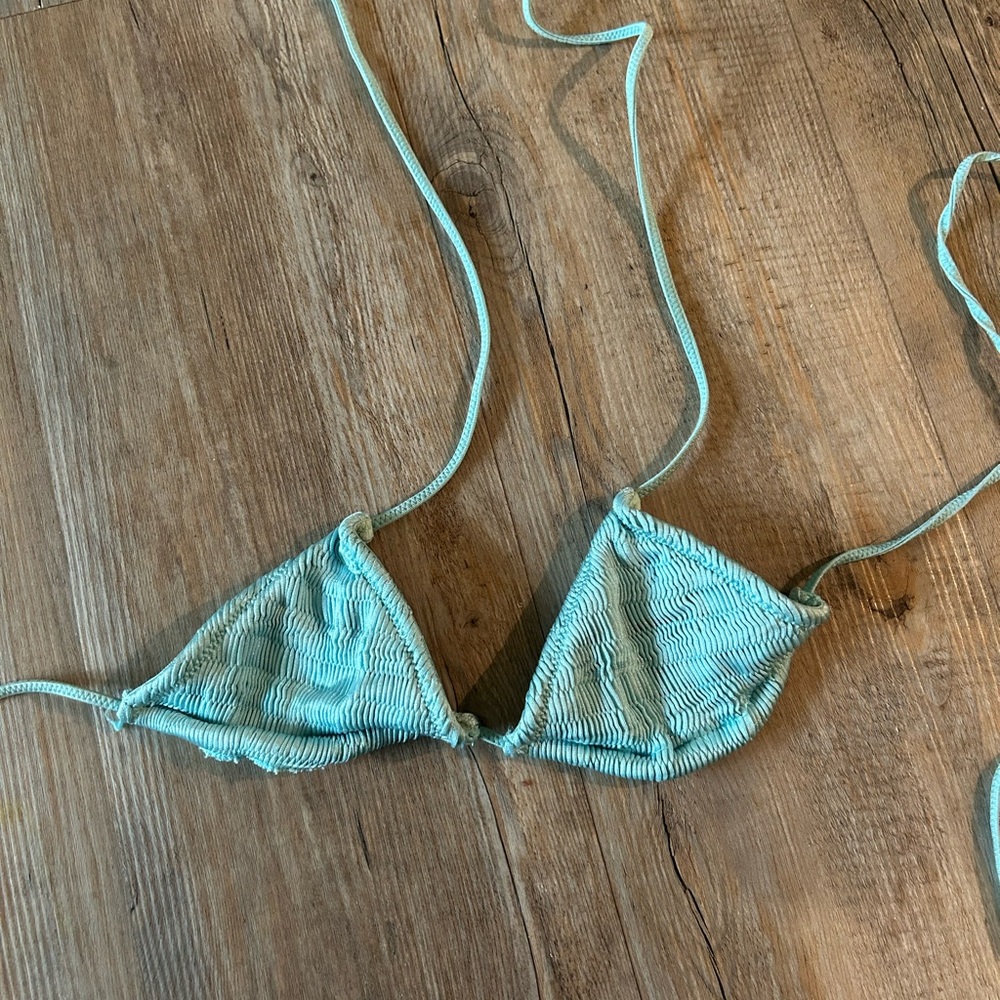 TRIANGL Light Blue Triangle Bikini